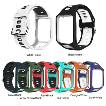 Silicone Strap Wristband For Tom Tom Spark Runner 2/3 Golfer 2 Adventurer Watch Bracelet Replacement Two-Color Watchband Strap
Silicone Strap Wristband For Tom Tom Spark Runner 2/3 Golfer 2 Adventurer Watch Bracelet Replacement Two-Color Watchband Strap