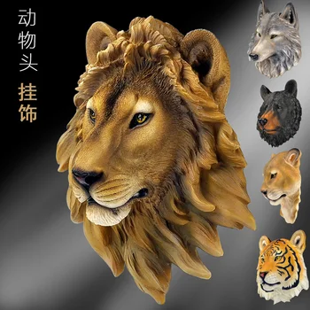 Bar Simulation Animal Head Decoration Pendant Wall Lion Wolf Bear Tiger Leopard Decoration Pendant Wall Ornament
Bar Simulation Animal Head Decoration Pendant Wall Lion Wolf Bear Tiger Leopard Decoration Pendant Wall Ornament