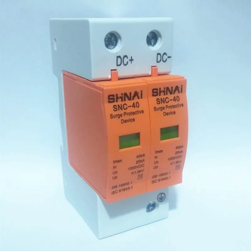 Surge Protective Device SPD DC 500V 660V 800V 1000V 2P DC1000V 20KA~40KA Low-voltage Arrester House din rail 2 Poles Protector
Surge Protective Device SPD DC 500V 660V 800V 1000V 2P DC1000V 20KA~40KA Low-voltage Arrester House din rail 2 Poles Protector