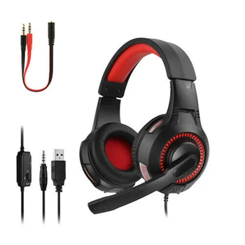 Wired Gaming Headphones for Computer PS4 Adjustable Bass Stereo PC Gamer Over Ear Wired Headset With Mic for PS4 Play Station PC
Wired Gaming Headphones for Computer PS4 Adjustable Bass Stereo PC Gamer Over Ear Wired Headset With Mic for PS4 Play Station PC