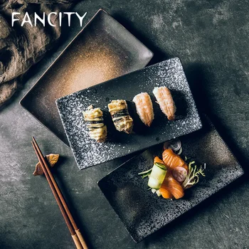 FANCITY Creative large square plates, ceramic plates, sushi plates, large-code flat plates.
FANCITY Creative large square plates, ceramic plates, sushi plates, large-code flat plates.