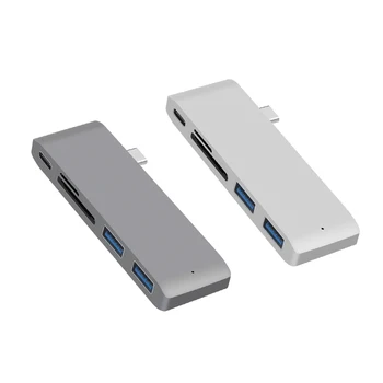 High Speed USB C 3.1 Type C Hub Power Delivery PD-Power USB 3.0 HUB Combo Splitter SD/TF Card Reader For MacBook 12 inch 5-IN-1 
High Speed USB C 3.1 Type C Hub Power Delivery PD-Power USB 3.0 HUB Combo Splitter SD/TF Card Reader For MacBook 12 inch 5-IN-1