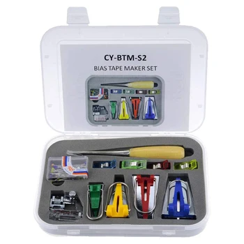 Sewing Quilting with Binding Presser Foot Sewing Quilting Accessories Bias Tape Maker Set, Fabric Bias Tape Making Tool
Sewing Quilting with Binding Presser Foot Sewing Quilting Accessories Bias Tape Maker Set, Fabric Bias Tape Making Tool