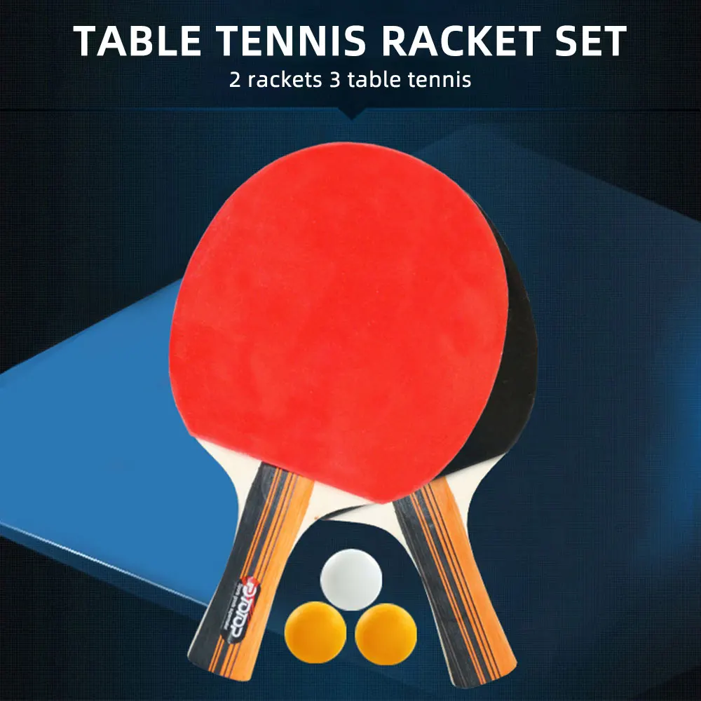 2020 Table Tennis Set Ping-Pong Racket Ping Pong Bat with 3 balls Long Short Handle Ping Pong Paddle Racket Set With Bag 3 Balls
2020 Table Tennis Set Ping-Pong Racket Ping Pong Bat with 3 balls Long Short Handle Ping Pong Paddle Racket Set With Bag 3 Balls