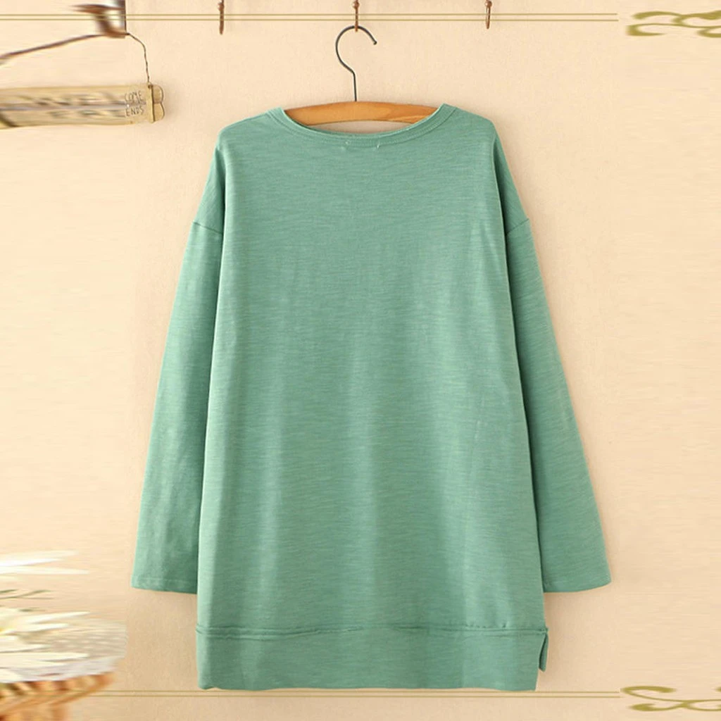Fashion Women Blouse Autumn 2019 Casual Plus Size Elephant Print Loose Tunic Shirt Blouses Tops O-Neck Clothing Dames 828