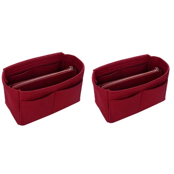 2x Makeup Bag Cosmetic Cases Felt Bag Organizer Insert Cosmetic Bags Makeup Case Travel Toiletry Bag Red M & S 
2x Makeup Bag Cosmetic Cases Felt Bag Organizer Insert Cosmetic Bags Makeup Case Travel Toiletry Bag Red M & S