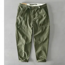 Men Spring Pure Cotton Solid Color Men Pants Korean Style Male Casual Loose Belt Mid Waist Slim Fit Pencil Trouser Z329
Men Spring Pure Cotton Solid Color Men Pants Korean Style Male Casual Loose Belt Mid Waist Slim Fit Pencil Trouser Z329