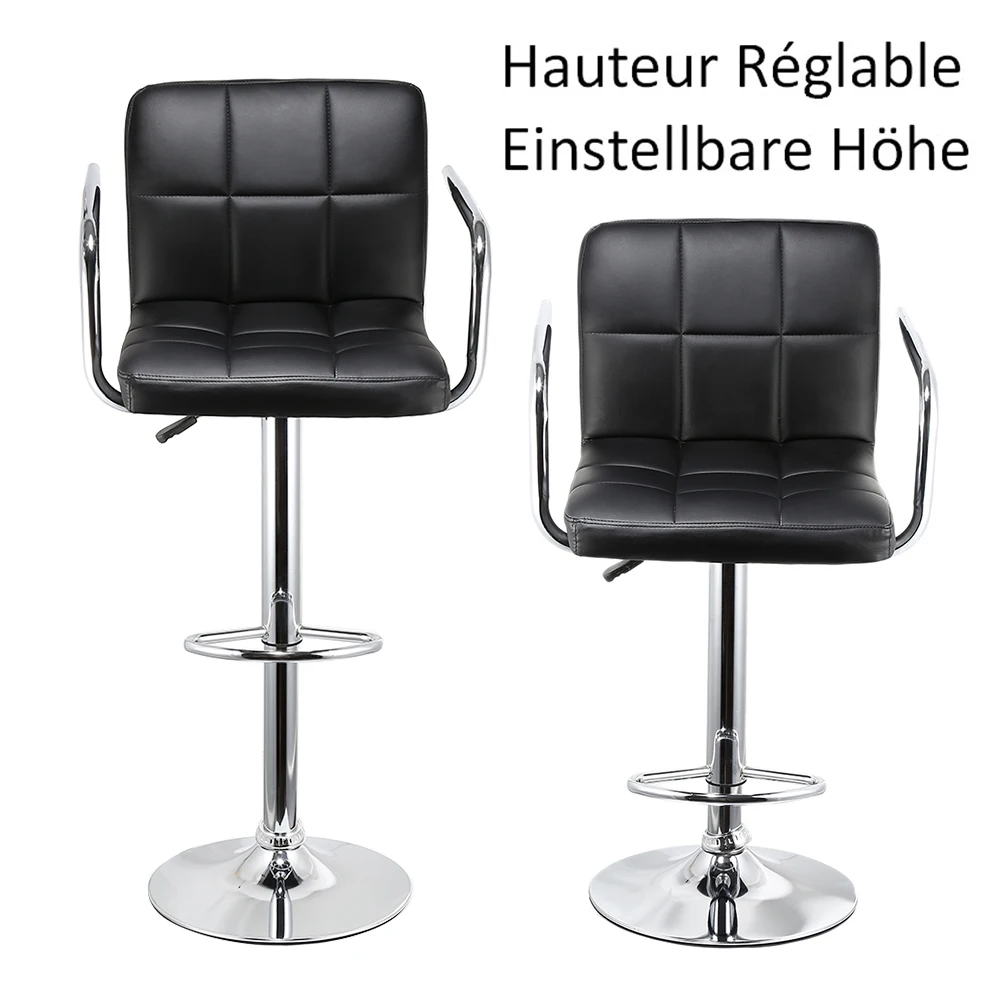 2pcs Leisure Synthetic Leather Bar Stools Swivel Bar Chairs Height Adjustable Pneumatic Pub Chair HWC
2pcs Leisure Synthetic Leather Bar Stools Swivel Bar Chairs Height Adjustable Pneumatic Pub Chair HWC
