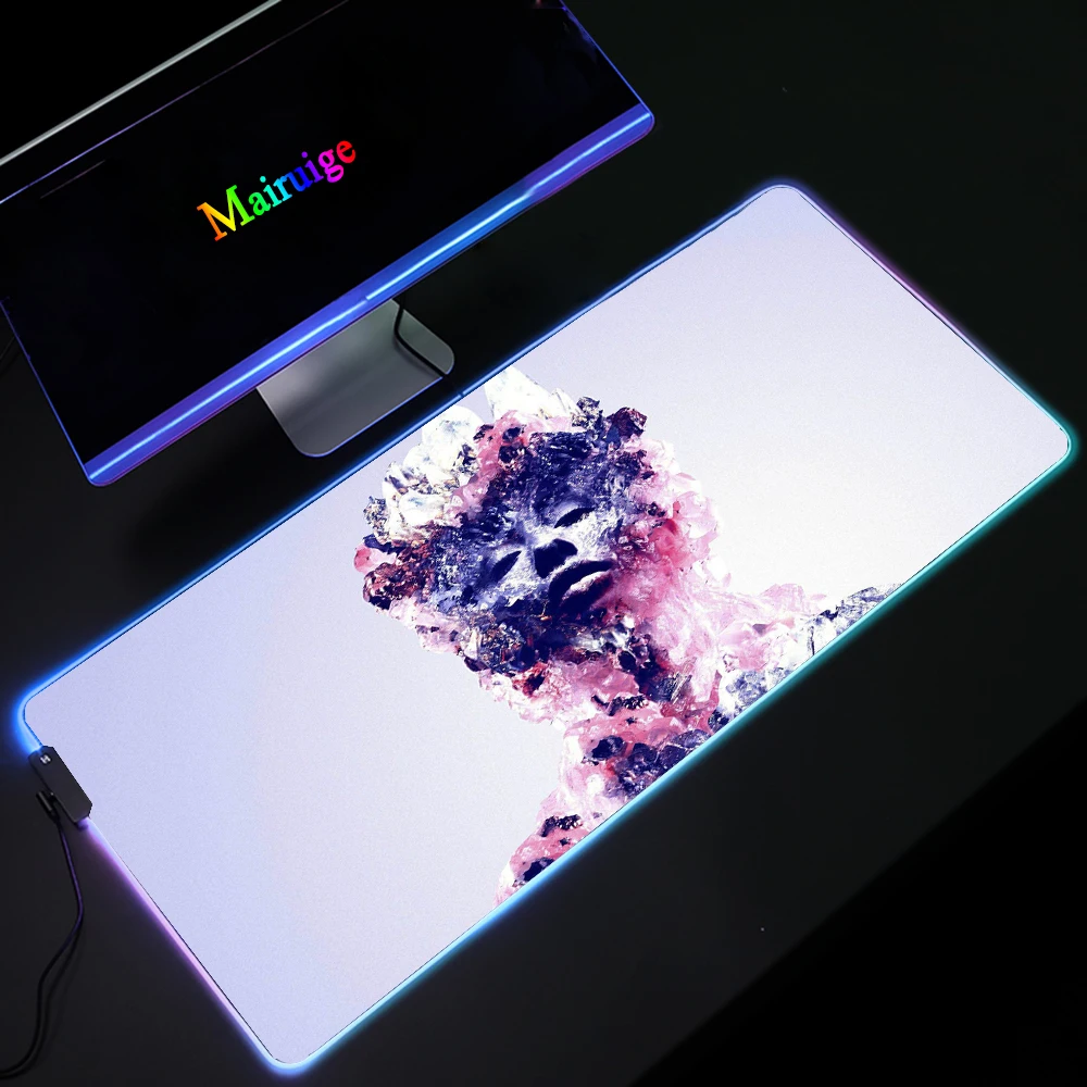 RGB Mouse Pad Artistic Abstraction Large Anime DIY Custom LED XXL Glow Color Light Gaming MousePads with Backlight 900x400mm
RGB Mouse Pad Artistic Abstraction Large Anime DIY Custom LED XXL Glow Color Light Gaming MousePads with Backlight 900x400mm