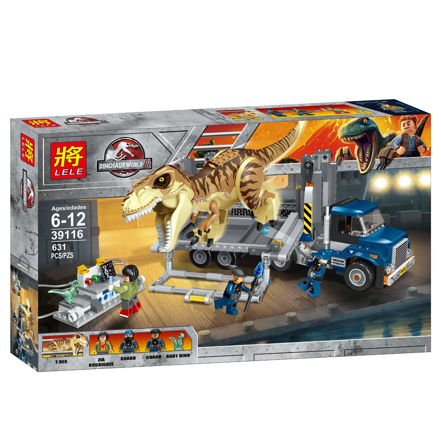 Lele Trump 39116 Imitation Dinosaurs Wang Long Freight Truck Educational Assembled Building Blocks Toy
Lele Trump 39116 Imitation Dinosaurs Wang Long Freight Truck Educational Assembled Building Blocks Toy