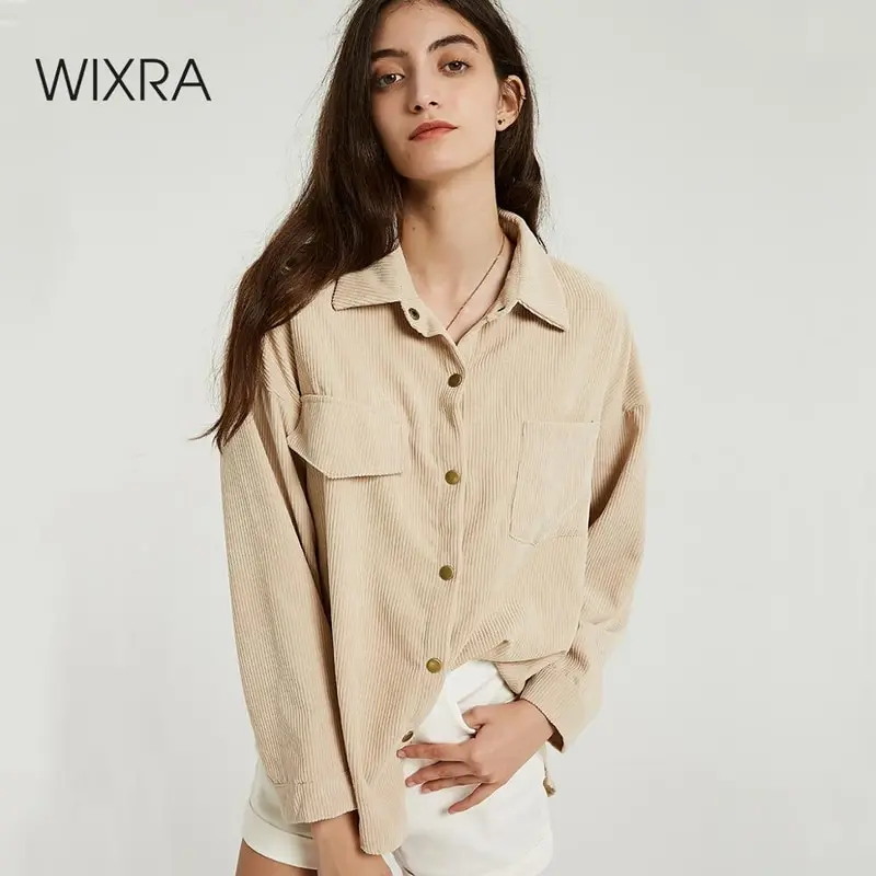 Wixra Женские повседневные кофты с длинным рукавом блуза рубашка дресс код