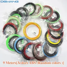 3D Printer Filament 3D Pen ABS 9 Meters 3 Colors 1.75mm 3D Printer Pen Filament ABS Threads Wire Rubber Filament Extruder ABS 3D
3D Printer Filament 3D Pen ABS 9 Meters 3 Colors 1.75mm 3D Printer Pen Filament ABS Threads Wire Rubber Filament Extruder ABS 3D