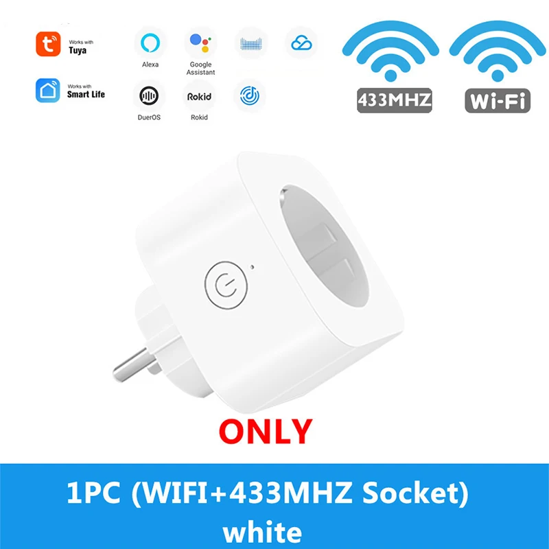 WIFI Wireless Remote Plug Socket Smart Timer Plug Fast Charging Voice Control EU Home Fire Retardant PC Smart Power Socket
WIFI Wireless Remote Plug Socket Smart Timer Plug Fast Charging Voice Control EU Home Fire Retardant PC Smart Power Socket
