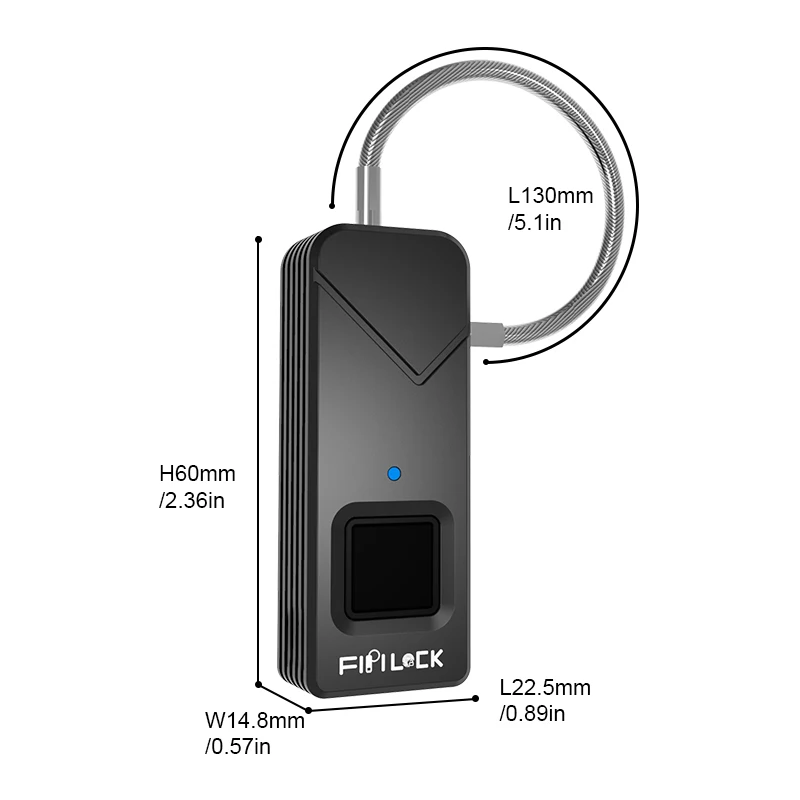 Smart Fingerprint Lock Keyless USB Rechargeable Access IP65 Waterproof Anti-Theft Security Padlock Door Luggage Lock
Smart Fingerprint Lock Keyless USB Rechargeable Access IP65 Waterproof Anti-Theft Security Padlock Door Luggage Lock