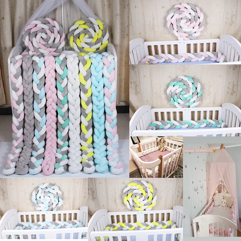 Crib Bumper Knot Length 1/2/3m Nordic Knot Hand Knotted Braid Braided Plush Crib Protector Baby Knot Pillow Room Decoration
Crib Bumper Knot Length 1/2/3m Nordic Knot Hand Knotted Braid Braided Plush Crib Protector Baby Knot Pillow Room Decoration