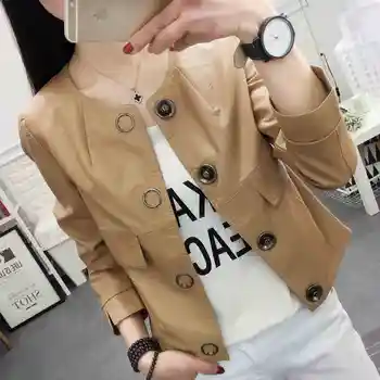Fashion New Women Faux PU Leather Coats 2020 Spring Autumn O-Neck Long Sleeves Short Leather Jacket Casual Female Outwear Coat
Fashion New Women Faux PU Leather Coats 2020 Spring Autumn O-Neck Long Sleeves Short Leather Jacket Casual Female Outwear Coat