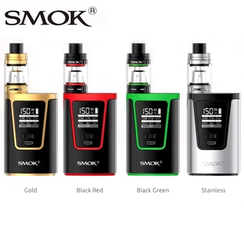 Authentic SMOK G150 Starter Kit with 150W Box Mod Built-in 4200mAh Battery & 2ml TFV8 Baby Tank EU Edition vs Smok Alien/G-priv 
Authentic SMOK G150 Starter Kit with 150W Box Mod Built-in 4200mAh Battery & 2ml TFV8 Baby Tank EU Edition vs Smok Alien/G-priv