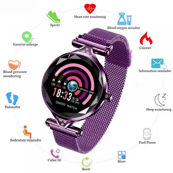 Smart Watch Lady Heart Rate Blood Pressure Fitness Tracker Pedometer Lady Physiological Cycle Waterproof Bluetooth Multilingual
Smart Watch Lady Heart Rate Blood Pressure Fitness Tracker Pedometer Lady Physiological Cycle Waterproof Bluetooth Multilingual