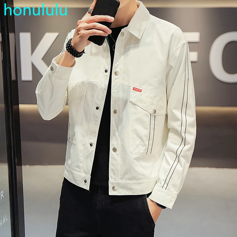 Coat men's spring 2020 new youth slim Korean fashion casual handsome spring jacket jacket jacket 
Coat men's spring 2020 new youth slim Korean fashion casual handsome spring jacket jacket jacket