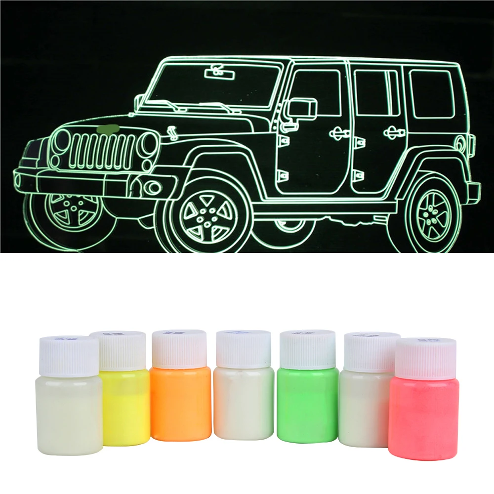 

20g DIY Glow in the Dark Acrylic Luminous Paint Bright Pigment Party Car Motorcycle Wheel Decoration