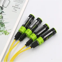 2022 1.5V AA rechargeable battery 1700mAh USB rechargeable lithium polymer battery + Micro USB cable fast charging
2022 1.5V AA rechargeable battery 1700mAh USB rechargeable lithium polymer battery + Micro USB cable fast charging