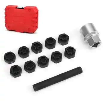 12Pcs Anti-Theft Locking Wheel Nut Socket Set Remover Installer Fit for Benz A/B/C/R/M Class Car Disassembly Tool
12Pcs Anti-Theft Locking Wheel Nut Socket Set Remover Installer Fit for Benz A/B/C/R/M Class Car Disassembly Tool