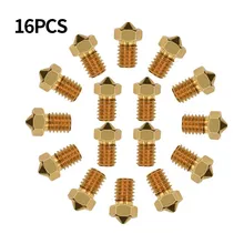 For Ender 3 3S Creality CR 10S 16pcs 3D Printer Nozzle Brass V6 Hot End Extruder M6 Reality 3DCR 10 E3D V5 V6 Parts
For Ender 3 3S Creality CR 10S 16pcs 3D Printer Nozzle Brass V6 Hot End Extruder M6 Reality 3DCR 10 E3D V5 V6 Parts