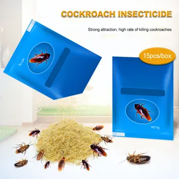 15PCS/Lot Effective Killer Cockroach Powder Bait Special Insecticide Bug Beetle Cucaracha Medicine Insect Reject Pest Control
15PCS/Lot Effective Killer Cockroach Powder Bait Special Insecticide Bug Beetle Cucaracha Medicine Insect Reject Pest Control