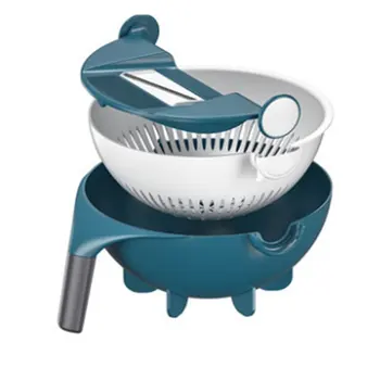9 in 1 Multifunctional Magic Rotating Vegetable Cutter with Drain Basket Large Capacity Vegetable Chopper Vegetable Crusher
9 in 1 Multifunctional Magic Rotating Vegetable Cutter with Drain Basket Large Capacity Vegetable Chopper Vegetable Crusher