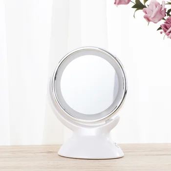 360 Degree Rotary Round Double Side 5x Magnifying Makeup Table Mirror LED Light Cosmetic Mirror (White)
360 Degree Rotary Round Double Side 5x Magnifying Makeup Table Mirror LED Light Cosmetic Mirror (White)