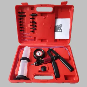 21pcs Manuual Car Vacuum Pump Brake Bleeder Test Kit Automobile Vacuum Pump Car Repair Tools Chrome Vanadium Steel/Plastic
21pcs Manuual Car Vacuum Pump Brake Bleeder Test Kit Automobile Vacuum Pump Car Repair Tools Chrome Vanadium Steel/Plastic
