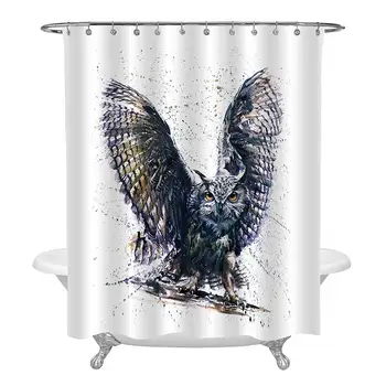 Retro Style The Owl Spread Its Wings House Decor for Bird Party Supplies, Watercolor Splash Print Nature Aggressive Creature
Retro Style The Owl Spread Its Wings House Decor for Bird Party Supplies, Watercolor Splash Print Nature Aggressive Creature