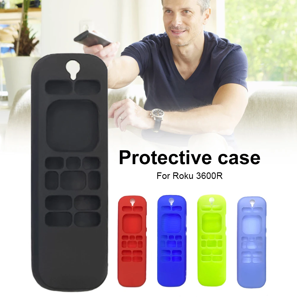Soft Silicone Cases Shockproof Protective Case Cover For Roku 3600R Remote Control Protector Benchmark | Электроника