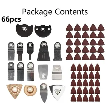 66Pcs Bi-Metal Mix Oscillating Saw Blades Multi-Fuction For Cutting Nail,Wood,Laminates,Plastic Precision Tooth Oscillating Tool
66Pcs Bi-Metal Mix Oscillating Saw Blades Multi-Fuction For Cutting Nail,Wood,Laminates,Plastic Precision Tooth Oscillating Tool