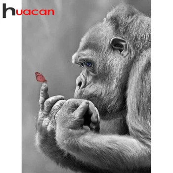 Huacan 5d Diamond Painting Full Drill Animal Home Decor Mosaic Gorilla Embroidery Handmade Gift Diamond Art
Huacan 5d Diamond Painting Full Drill Animal Home Decor Mosaic Gorilla Embroidery Handmade Gift Diamond Art