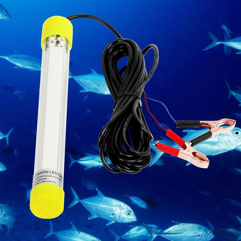COB 60W 110V-240V 12V Светодиодный светильник для подводной рыбалки наружного