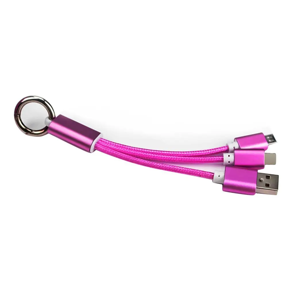 Universal 2 In 1 USB Charger Cable Key Chain Phone Connector Braided Charging Data Line For IPhone For Android Phone Charger
Universal 2 In 1 USB Charger Cable Key Chain Phone Connector Braided Charging Data Line For IPhone For Android Phone Charger
