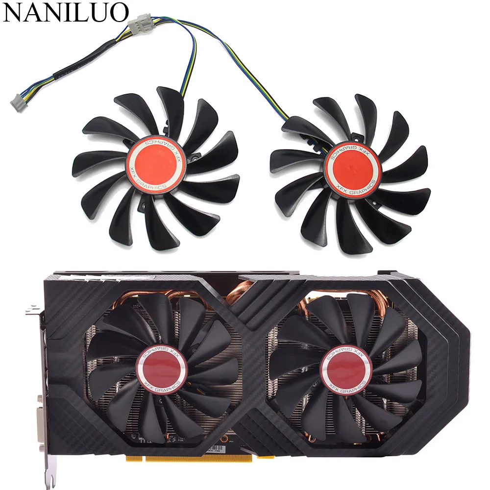 2 шт./компл. FDC10U12S9-C CF1010U12S 95 мм альтернативный кулер для видеокарты RX590 GPU