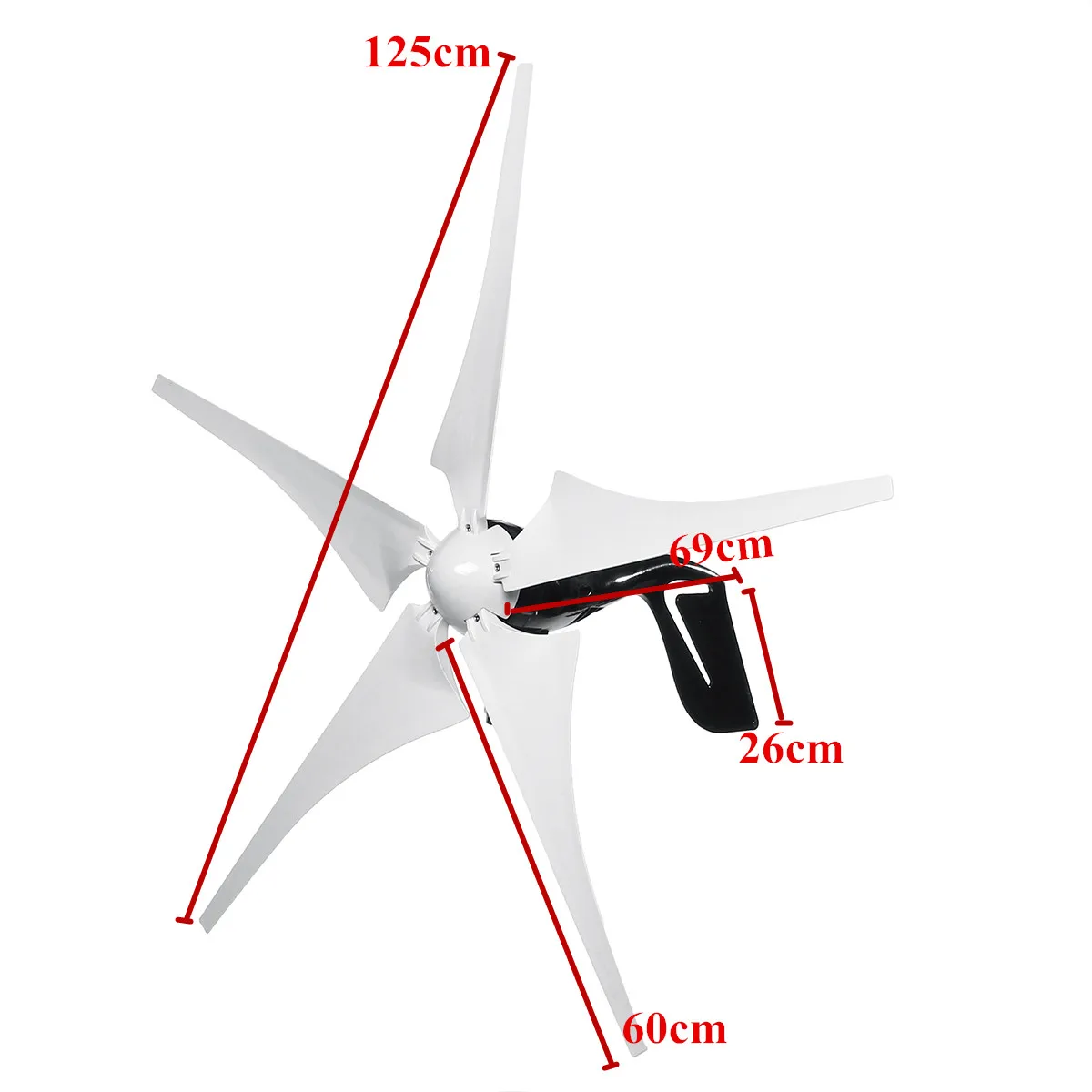 4000W Wind Power Electricity Generator 12V/24V 5 Wind Blades Horizontal Wind Generator With Controller Wind turbines Blade
4000W Wind Power Electricity Generator 12V/24V 5 Wind Blades Horizontal Wind Generator With Controller Wind turbines Blade