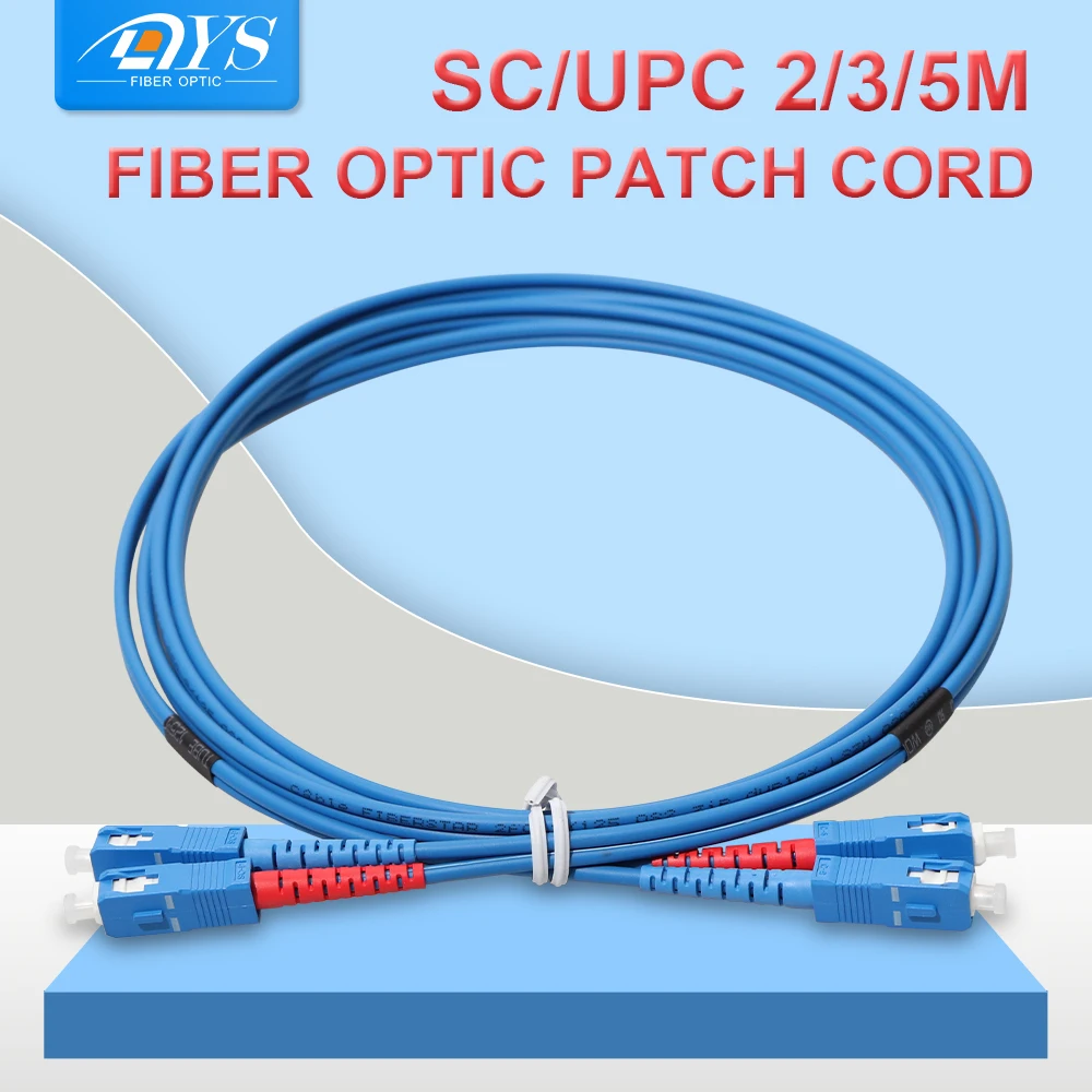 5PCS Customed 2/3/5 Meters SC/UPC to SC/UPC Singlemode Duplex Optical Fiber Patch Cord Cable Indoor Jumper
5PCS Customed 2/3/5 Meters SC/UPC to SC/UPC Singlemode Duplex Optical Fiber Patch Cord Cable Indoor Jumper