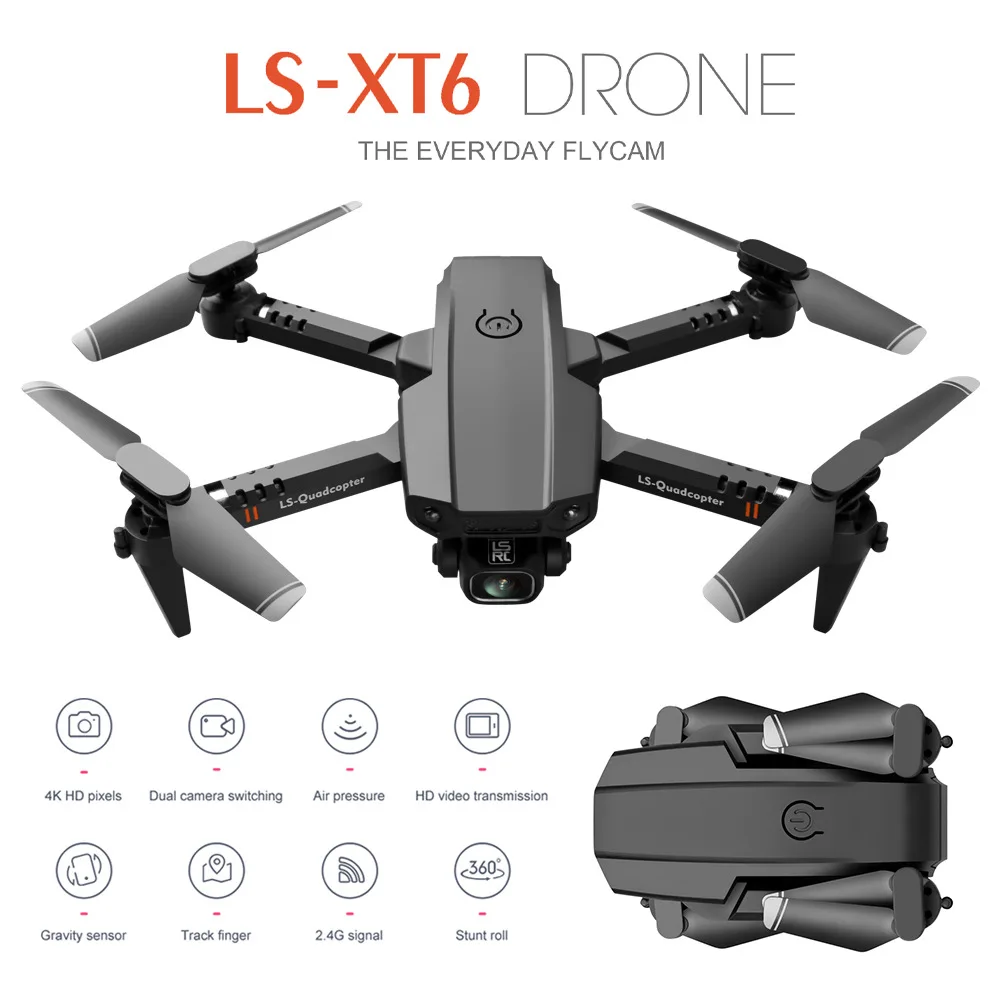 Mini drone LSRC-XT6 dual-lens aerial photography fixed-height quadcopter remote control aircraft
Mini drone LSRC-XT6 dual-lens aerial photography fixed-height quadcopter remote control aircraft