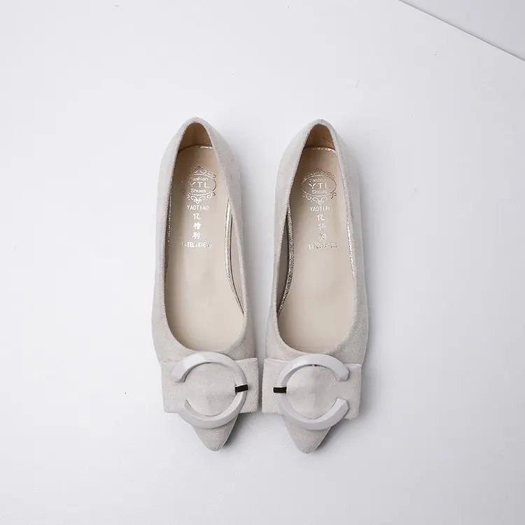 Shoes Women's 2020 Spring New Style Korean-style Suede Flat Versatile Belt Buckle Pointed Shallow Mouth WOMEN'S Casual Shoes
Shoes Women's 2020 Spring New Style Korean-style Suede Flat Versatile Belt Buckle Pointed Shallow Mouth WOMEN'S Casual Shoes