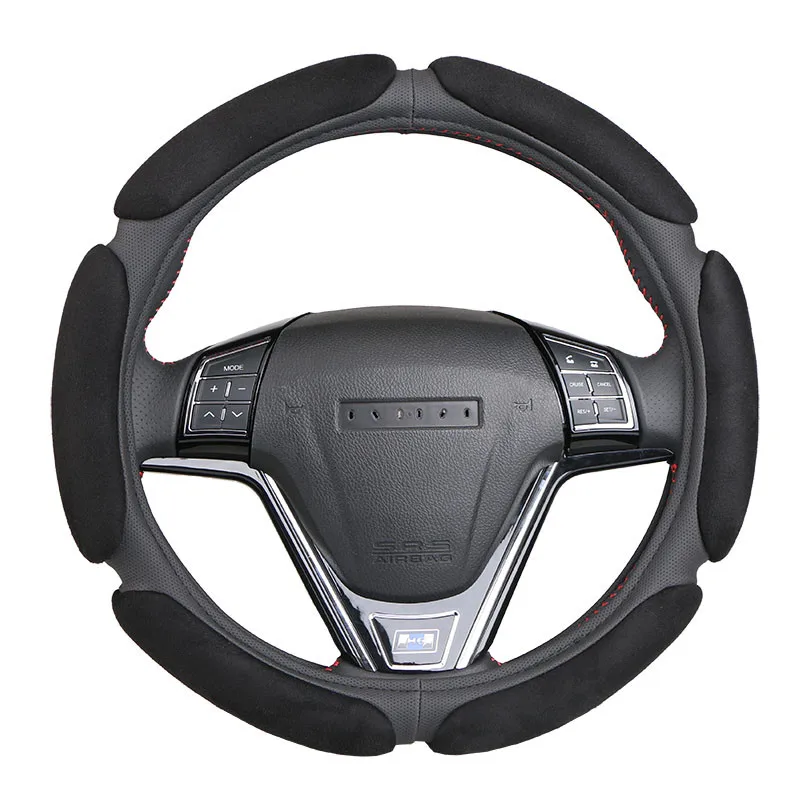Non-slip Steering-Wheel Cover with 3D Design/Flocking clothcar steering wheel braid diameter 38CM For 95% Car
Non-slip Steering-Wheel Cover with 3D Design/Flocking clothcar steering wheel braid diameter 38CM For 95% Car