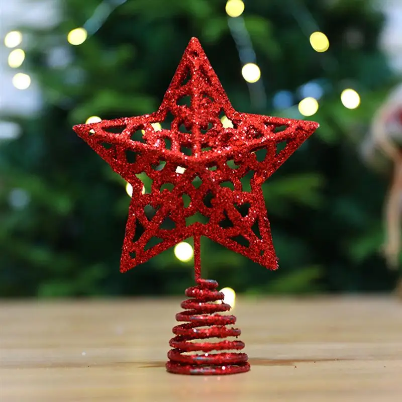 Cute Rattan Stars Christmas Ornaments DIY Colorful Pentagram Birthday Home Decor 