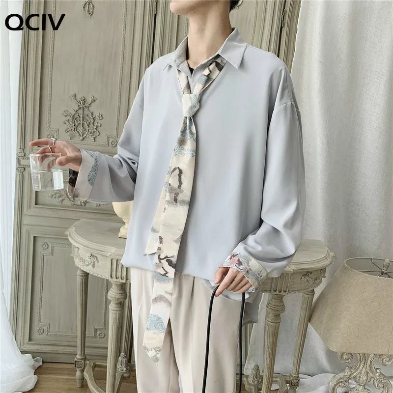 Men Shirts Patchwork Solid Spring Korean Style Chic Leisure Oversize Mens Outwear Soft Long Sleeve All-match Teens Ins Trendy Bf
Men Shirts Patchwork Solid Spring Korean Style Chic Leisure Oversize Mens Outwear Soft Long Sleeve All-match Teens Ins Trendy Bf