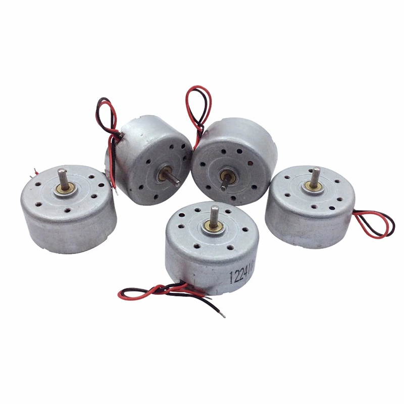 RC 5PCS 300 Micro Motor DC 3V 3300RPM Small Size with Low Speed Low Noise and High Torque 300 RC Micro Motor for DIY Toy Hobby
RC 5PCS 300 Micro Motor DC 3V 3300RPM Small Size with Low Speed Low Noise and High Torque 300 RC Micro Motor for DIY Toy Hobby