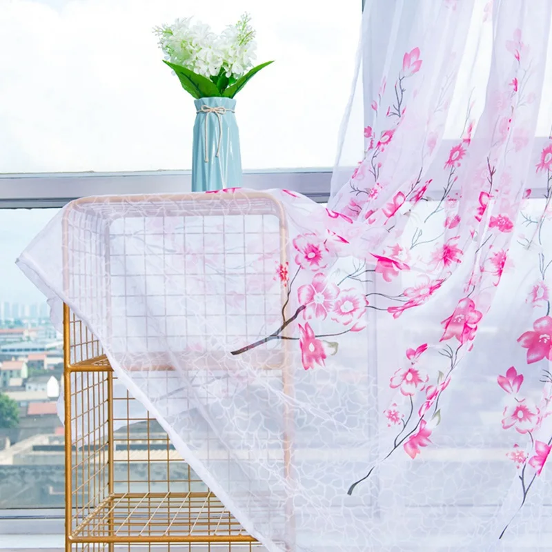 Peach Blossom Printed Shading Tulle Curtain Window Curtains Living Room Bedroom Screens Pastoral Tulle Curtain Fabric Drapes
Peach Blossom Printed Shading Tulle Curtain Window Curtains Living Room Bedroom Screens Pastoral Tulle Curtain Fabric Drapes