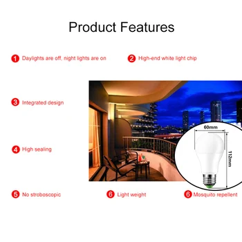 E27/B22 White Smart Sensor LED pure light control induction bulb light sensor light blub Auto Sensing For Home Lighting dropship 
E27/B22 White Smart Sensor LED pure light control induction bulb light sensor light blub Auto Sensing For Home Lighting dropship