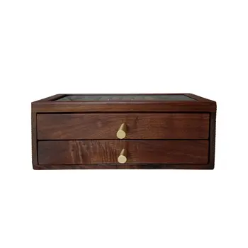 Solid Wood Jewelry Box Jewelry Box Retro Vintage Drawer Box Wood Watch Box Retro 32*13*19CM Rustic Style Boutique Drawer Storage
Solid Wood Jewelry Box Jewelry Box Retro Vintage Drawer Box Wood Watch Box Retro 32*13*19CM Rustic Style Boutique Drawer Storage