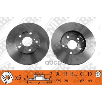 Brake disc Toyota Camry 2.4 2001 - 2006 Toyota Estima 2.4 2000 - 2006 Toyota Ipsum 2.4 2003-nibk art. rn1009
Brake disc Toyota Camry 2.4 2001 - 2006 Toyota Estima 2.4 2000 - 2006 Toyota Ipsum 2.4 2003-nibk art. rn1009